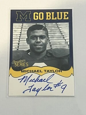 Michael Taylor Autographed 2006 TK Legacy M Go Blue #MGB125 (NM) - Image 1 of 2