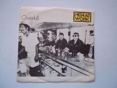 MEN AT WORK - Overkill / Till The Money Runs Out - 45 RPM Record 7" Single 1983 - Image 1 of 4