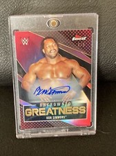 RON SIMMONS 2021 WWE TOPPS FINEST UNCROWNED GREATNESS RED REFRACTOR AUTO #d 5/5