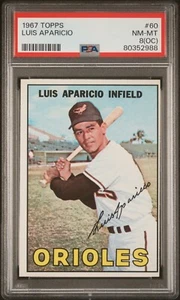 1967 Topps LUIS APARICIO #60 Orioles HOF - PSA 8 (OC) - Picture 1 of 2