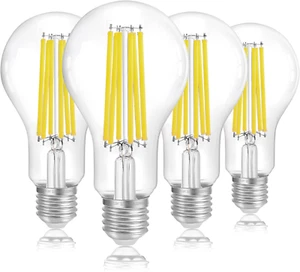 150W Equivalent LED Light Bulbs, 5000K Daylight Dimmable A23 4 150w Daylight - Picture 1 of 7