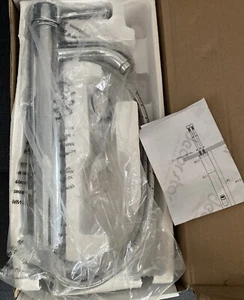 14" Decor Star Single Handle Bathroom Sink Lavatory Vanity Vessel Chrome Faucet - Picture 1 of 3