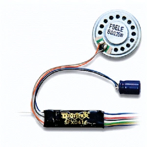 Decodificador de solo sonido Digitrax # SFX0416 4 funciones, con cable, 31 x 10,8 x 5,3 mm N sin usar en caja - Imagen 1 de 1