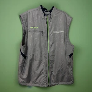 SEATTLE SEAHAWKS VINTAGE VEST JACKET REEBOK USED XXL - Picture 1 of 3