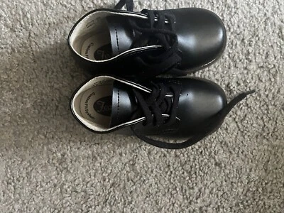 Обувь для ходьбы с жестким низом FootMates для мальчика девочки ясельного возраста черная детская - Изображение 1 из 2