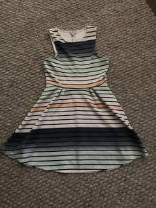 Cotton On Pastel Striped Sleeveless Stretch Dress Size Small - Picture 1 of 1