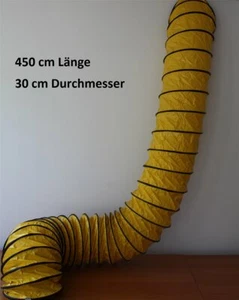 Abluftschlauch hochflexibel 4,5 meter lang 30 cm Durchmesser Belüften Abgas Stau - Bild 1 von 1