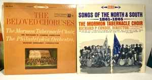2) 33 RPM LP ALBUM RECORDS - MORMON TABERNACLE CHOIR ~ NORTH & SOUTH / CHORUSES - Foto 1 di 6