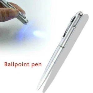 Pocket Tactical Flashlight Torch LED UV Torch Ink Pen Inv Ballpoint - Picture 1 of 10