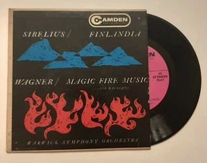 Warwick Symphony Orchestra Die Walkure and Finlandia 7" 45 RPM Vinyl RCA Camden - Picture 1 of 8