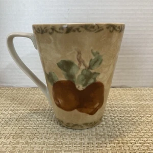 Cortland Mug Apple Fruit Cheri Blum 222 Fifth 4.5" Scroll Edge - Picture 1 of 4