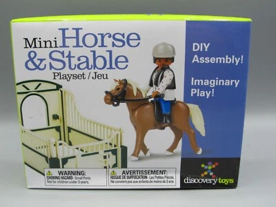 Mini Horse And Stable by Discovery Toys Playset Toy NEW Compares to Playmobil - Image 1 of 4