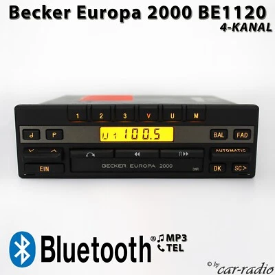 Becker Europa 2000 BE1120 Bluetooth Radio 4-Kanal Oldtimer Youngtimer Autoradio - Bild 1 von 4