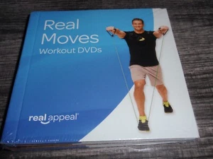 Real Moves Workout DVDs 6-Disc Set 2015 Real Appeal Inc. Video DVD New Sealed - Imagen 1 de 6