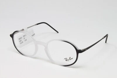 Ray Ban Eyeglasses Unisex Oval RX7153-5789 Frost Black 52-21-145 Plastic Frame - Image 1 of 4