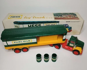 1976 Hess Toy Truck with Original Box and 3 Oil Barrels! - Picture 1 of 13