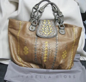 Auth. Isabella Fiore Multi-Colour Leather Hobo Handbag - Picture 1 of 9