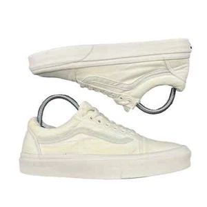 Vans Old Skool Unisex White/Marshmallow Low Top Lace-Up Sneakers Men 6.5/Women 8 - Picture 1 of 9