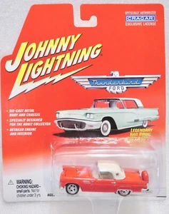 Coche fundido a presión Johnny Lightning Ford rojo 1956 Thunderbird escala 1:64. Nuevo - Imagen 1 de 3