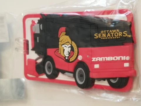 Ottawa Senators Zamboni JF Sport NHL Hockey Bag Luggage Tag 5096 Cover