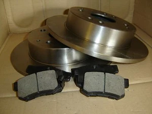 Rotor de disco de freno delantero de calidad (2 piezas) 3217 + kit de pastillas de freno delanteras - Imagen 1 de 1