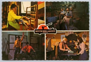 Vintage Silver Dollar City Theme Park Multiview Branson Missouri 4x6 Postcard - Picture 1 of 2