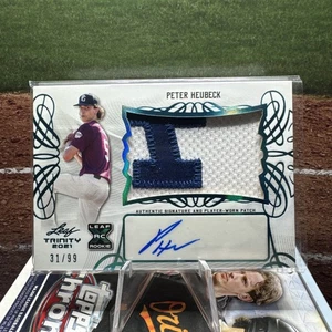 2021 Leaf Trinity Peter Heubeck Patch Auto /99 - Picture 1 of 2