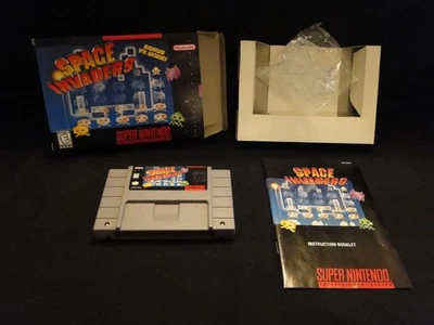 SNES Super  Nintendo Space Invaders Complete In Box (CIB)Tested Working FreeShip - Image 1 of 4