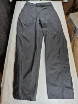 Pantalones de lluvia FootJoy DryJoys para mujer M medianos negros impermeables golf FJ pierna con cremallera Foto 1 de 4