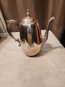 Vintage Wm Rogers versilberte Kaffeekanne, verzierter Griff & Endstück, Muster 101 - Bild 1 von 15