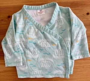 Hanna Andersson Long Sleeve Baby Wrap Top, 3-6 months - Picture 1 of 4