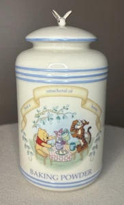 VINTAGE NEW Lenox Disney Pooh Pantry Canister Baking Powder HTF RARE MINT - Picture 1 of 6