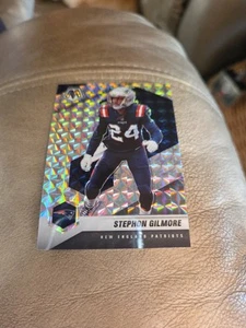 2020 Panini Mosaic Stephon Gilmore Silver Mosaic Prizm #140 New England Patriots - Bild 1 von 2