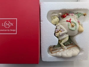 RAR~2014~Lenox~**GRINCH'S SNOWY ESCAPE**~Weihnachtsfigur~BOX~5,5"~nie benutzt - Bild 1 von 24