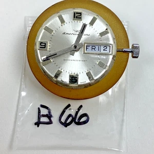 Vintage Men’s American Time Day Date Ronda RL CAL1217 Running Spares Repair READ - Picture 1 of 4