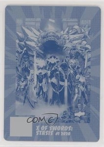 2020 Marvel Annual Number 1 Spot Achievement Printing Plate Cyan 1/1 X of Swords - Picture 1 of 3
