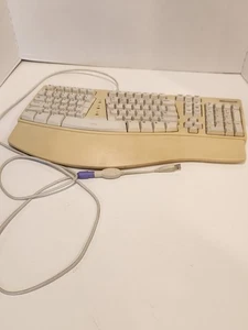 Vintage Microsoft 58221 Ergonomic PS/2 First Generation Natural Keyboard - Picture 1 of 5