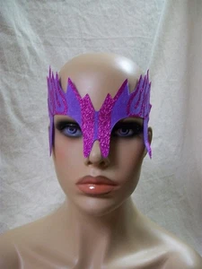 Sexy Máscara de Ojos Llameantes Púrpura Brillo Juego de Rol Fantasía Superhéroe Ojo de Halcón Cazadora - Imagen 1 de 7