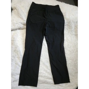 Pantaloni eleganti tribali neri elasticizzati pull on gamba dritta taglia 10 - Foto 1 di 7