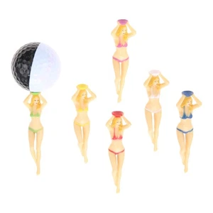 6Pcs 3" Golf Tees Bikini Beauty Portable Plastic For Beginner Professional - Picture 1 of 12