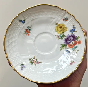1 soucoupe forme Hutschenreuther décor Dresde duchesse - Photo 1/4