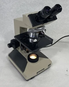 Olympus CHT CH-2 Binocular Laboratory Microscope 4X 10X 40X *Crooked Stage* - Picture 1 of 14