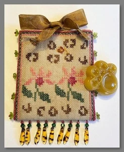 FERN RIDGE COLLECTIONS - Wildblumen Tasche - Kreuzstich MUSTER + Stoff, Zahnseide - Bild 1 von 5