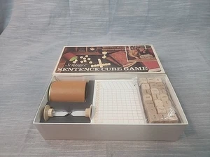 Vintage Scrabble Sentence Cube Game 1971 - Complete w/Original Box - Picture 1 of 3