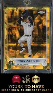 2022 Topps Chrome Sapphire Clint Frazier GOLD /50 New York Yankees #101 SSP - Picture 1 of 2