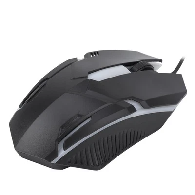 1600DPI Wired Backlight USB Mouse Competitive Game Laptop Office USB Mouse B Fit - Image 1 of 4