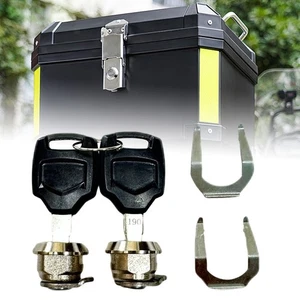 2x Motorrad Hinten Stamm Schloss Einfache Installation Schwanz Box Lock - Picture 1 of 7