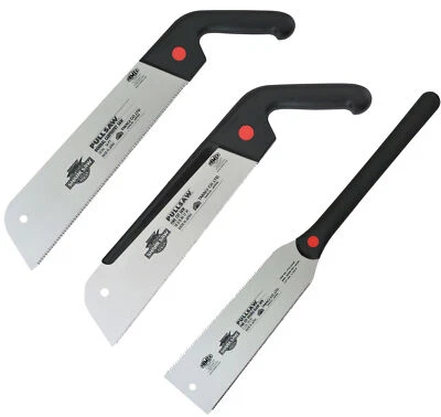 FAMEX 5534 Profi Japansäge Set - Tischler Handsäge Set - Ryoba Dozuki Kataba