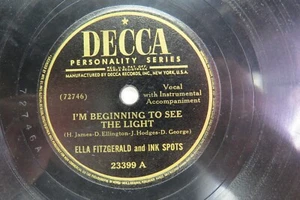 Ella Fitzgerald & Ink Spots - DECCA 23399 - I'm Beginning To See The Light - Picture 1 of 2