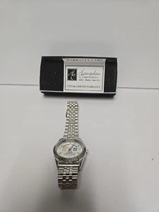 GM General Motors Watch Powertrain 100000 Mile 5 Yr Warranty Silver Tone Date - Picture 1 of 4